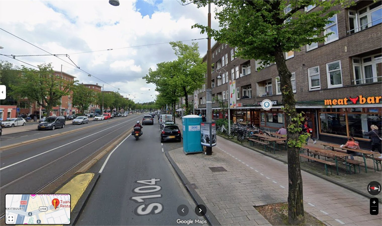 Tuana Grill Amsterdam straatoverzicht